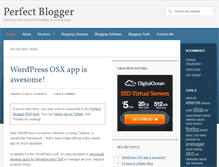 Tablet Screenshot of perfectblogger.com